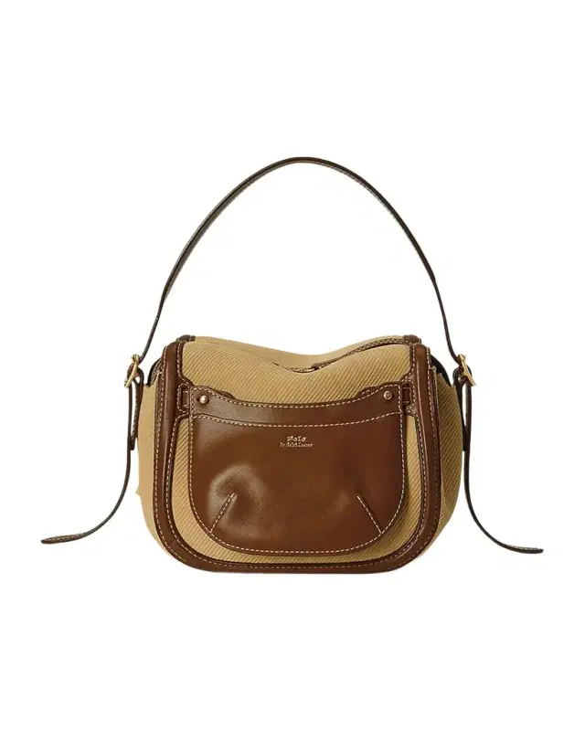 Polo Ralph Lauren Polo ID Suede & Leather Mini Satchel Bag