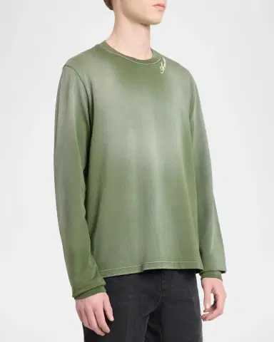 AMIRI Logo-Embroidered Cotton T-Shirt | Thumbnail 4