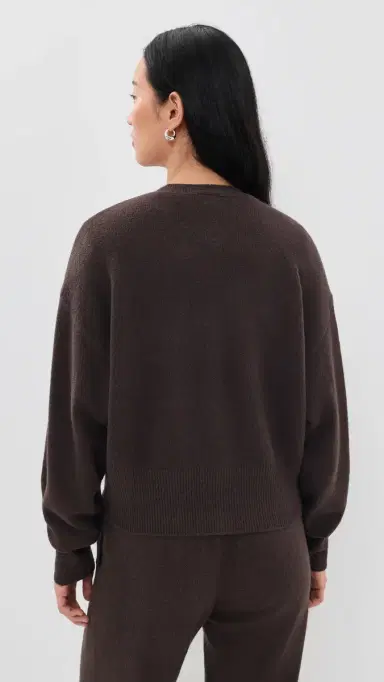 Adidas Essential Knit Cardigan Aurora Coffee | Thumbnail 4 Adidas Essential Knit Cardigan Aurora Coffee | Thumbnail 4