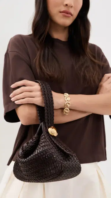 Madewell The Sculpted Metal Wristlet Bag | Thumbnail 3