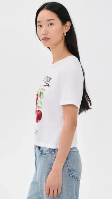 Sunny Somewhere New York Apples Everyday Tee White M | Thumbnail 4 Sunny Somewhere New York Apples Everyday Tee White M | Thumbnail 4