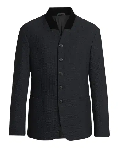 Giorgio Armani Men's Rice Stitch Stand-Collar Blazer | Thumbnail 3