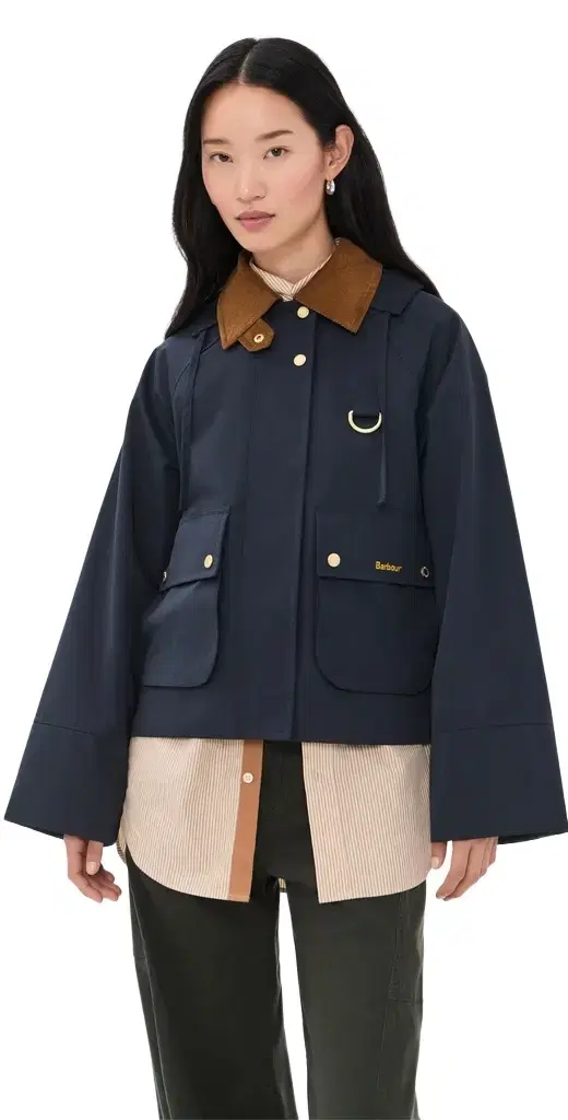 Barbour Terrington Showerproof Jacket Dark Navy/Shadow Classic