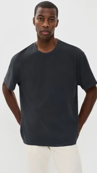 Marine Layer Relaxed Cloud 9 ueded Jersey Tee Black | Thumbnail 2