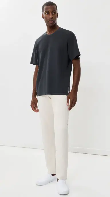 Marine Layer Relaxed Cloud 9 ueded Jersey Tee Black | Thumbnail 5