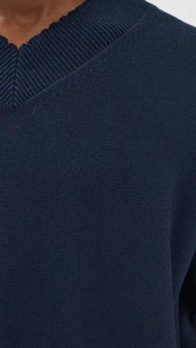 Helmut Lang Distressed V Neck Sweater | Thumbnail 6