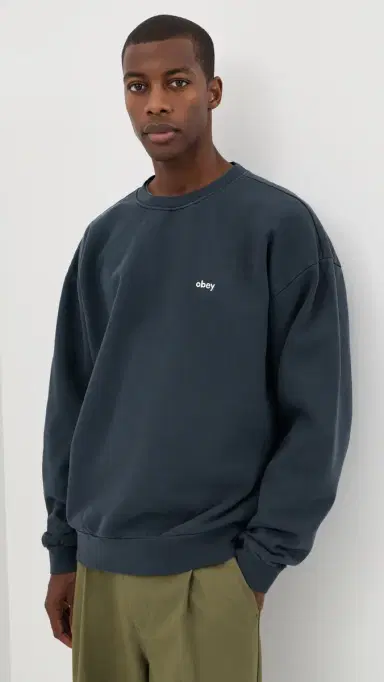 Obey Lowercase Pigment Crew Sweatshirt | Thumbnail 2 Obey Lowercase Pigment Crew Sweatshirt | Thumbnail 2