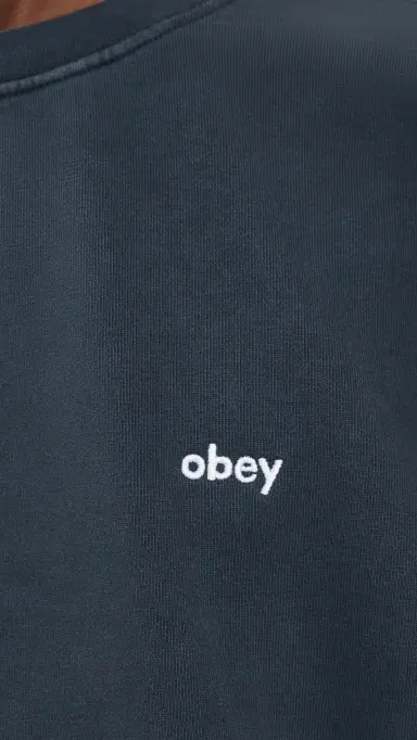 Obey Lowercase Pigment Crew Sweatshirt | Thumbnail 6 Obey Lowercase Pigment Crew Sweatshirt | Thumbnail 6