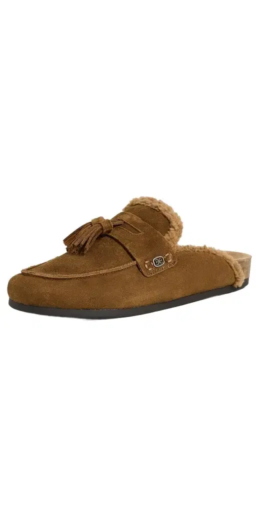 Sam Edelman Astrid Cozy 2 Mules Warm Nutmeg