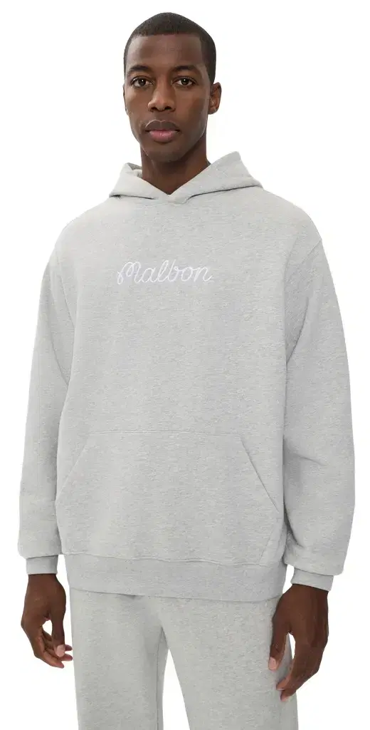 Malbon Fesque Hoodie Heather Grey