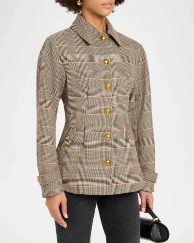 Veronica Beard Severine Plaid Jacket | Thumbnail 4 Veronica Beard Severine Plaid Jacket | Thumbnail 4