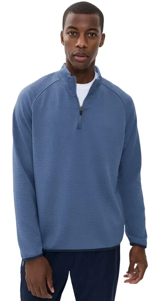 Rhone Founder's Golf 1/4 Zip Vintage Indigo