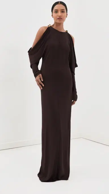 Silvia Tcherassi Kilian Dress Brown M | Thumbnail 3