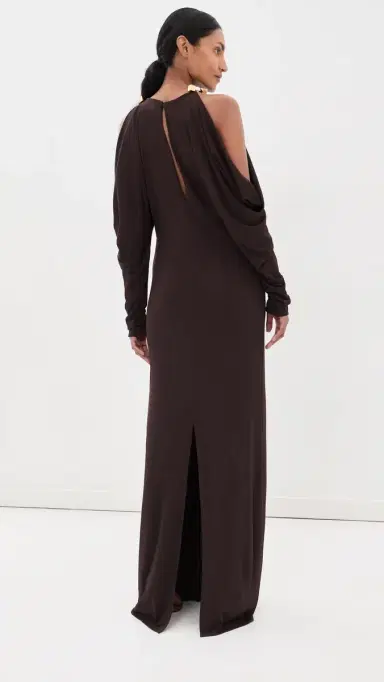 Silvia Tcherassi Kilian Dress Brown M | Thumbnail 4