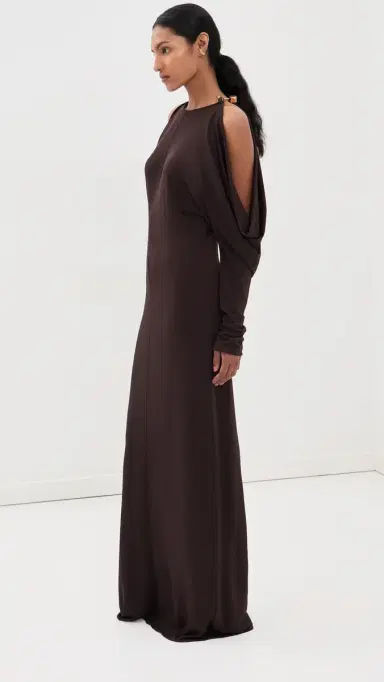 Silvia Tcherassi Kilian Dress Brown M | Thumbnail 5
