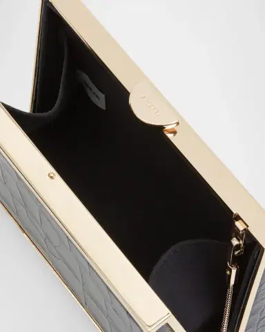 Simkhai Maddox Croc-Embossed Leather Clutch Bag | Thumbnail 3