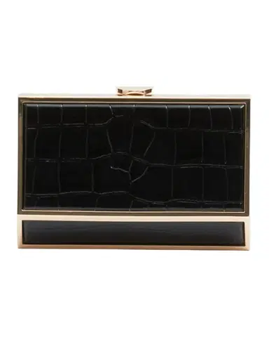 Simkhai Maddox Croc-Embossed Leather Clutch Bag | Thumbnail 1