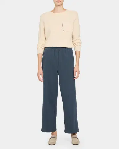 Brunello Cucinelli Smooth Cotton Fleece Ankle Sweatpants | Thumbnail 2 Brunello Cucinelli Smooth Cotton Fleece Ankle Sweatpants | Thumbnail 2
