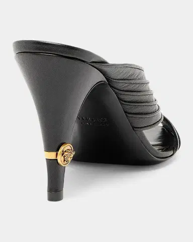 Versace Jeans Couture Medusa 90MM Leather Mules | Thumbnail 2