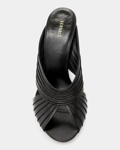 Versace Jeans Couture Medusa 90MM Leather Mules | Thumbnail 4