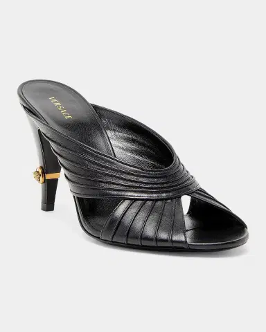 Versace Jeans Couture Medusa 90MM Leather Mules | Thumbnail 5