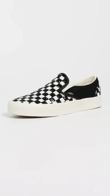 Vans Classic Slip On Sneakers Beaded Checkerboard M 7/ W 8.5 | Thumbnail 2