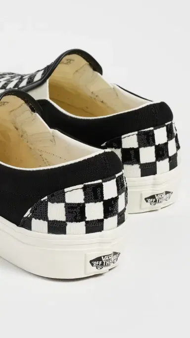 Vans Classic Slip On Sneakers Beaded Checkerboard M 7/ W 8.5 | Thumbnail 4