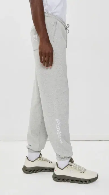 Malbon Clubhouse Sweatpants Heather Grey | Thumbnail 4 Malbon Clubhouse Sweatpants Heather Grey | Thumbnail 4