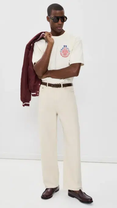 Rhude Automobile Club Tee Vintage White / Red / Blue | Thumbnail 5