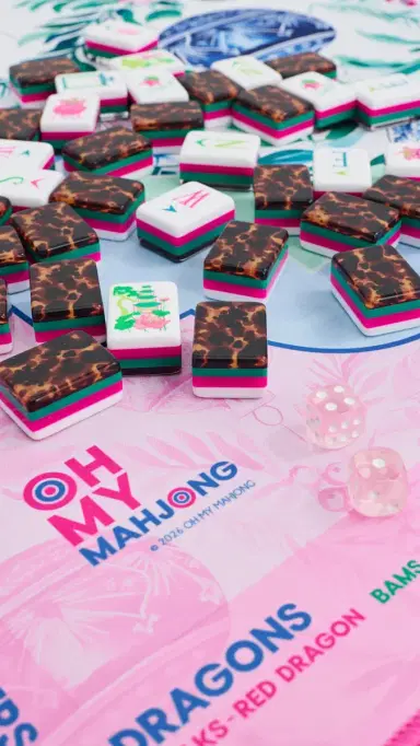 Oh My Mahjong Glow Tiles Glow Wild Brown One Size | Thumbnail 4