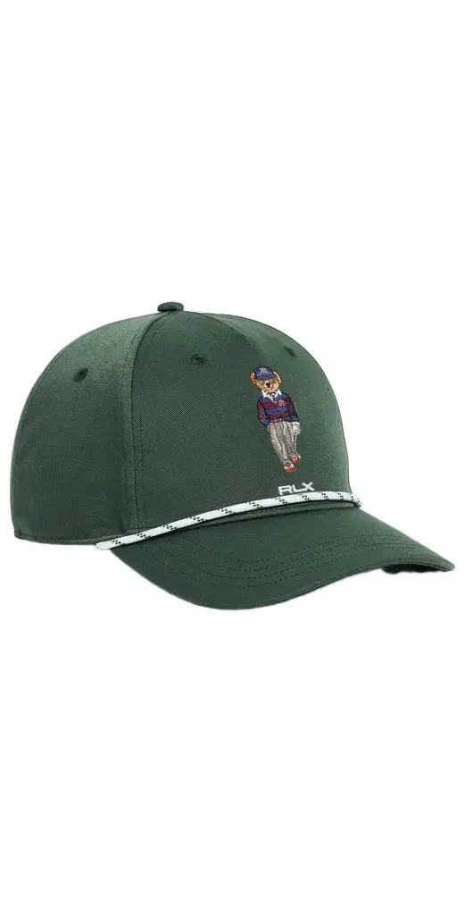 RLX Ralph Lauren Seasonal Bear Cap Spartan Green One Size
