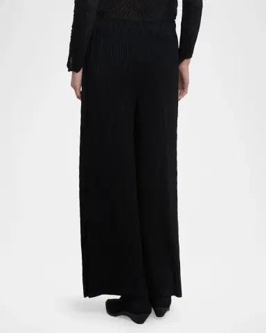 Issey Miyake Hatching Pleated Wide-Leg Pants | Thumbnail 3 Issey Miyake Hatching Pleated Wide-Leg Pants | Thumbnail 3