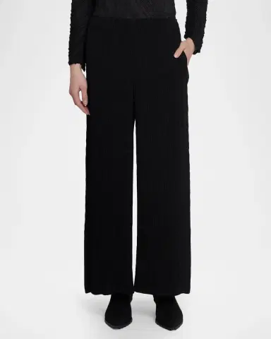 Issey Miyake Hatching Pleated Wide-Leg Pants | Thumbnail 4 Issey Miyake Hatching Pleated Wide-Leg Pants | Thumbnail 4