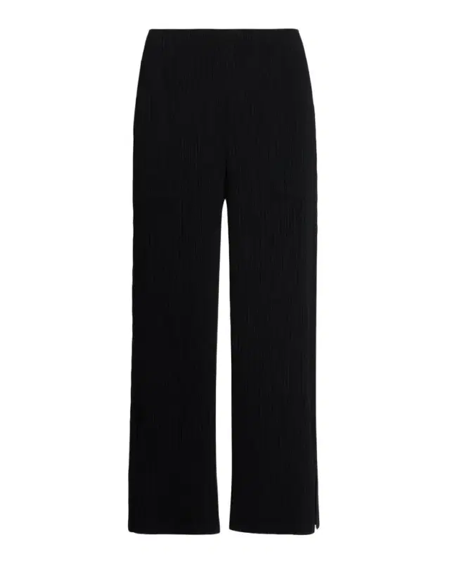 Issey Miyake Hatching Pleated Wide-Leg Pants