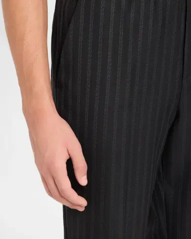 Versace Men's Greca Jacquard Wool Trousers | Thumbnail 5