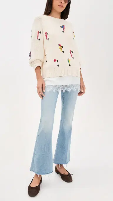 Mother The Weekender Fray Jeans Wish Upon A Star | Thumbnail 5