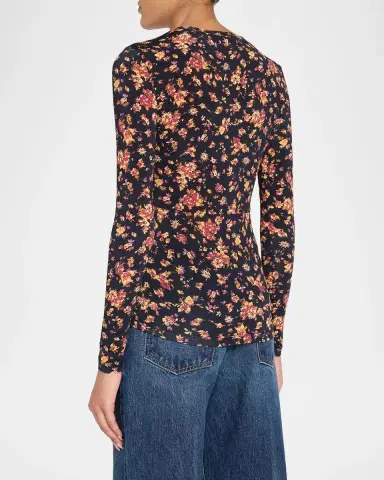 Ulla Johnson Neri Long-Sleeve Jersey Top | Thumbnail 3 Ulla Johnson Neri Long-Sleeve Jersey Top | Thumbnail 3