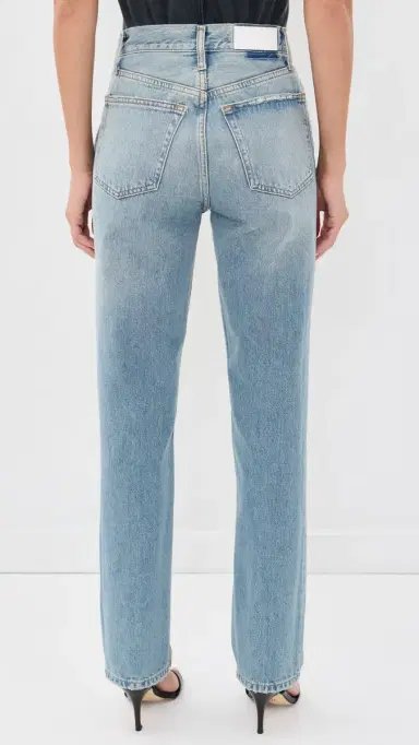 RE/DONE Stove Pipe Jeans Worn Blue | Thumbnail 3