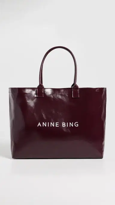 Anine Bing Leo Coated Canvas Tote Bag | Thumbnail 2