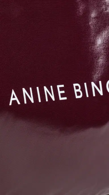 Anine Bing Leo Coated Canvas Tote Bag | Thumbnail 5