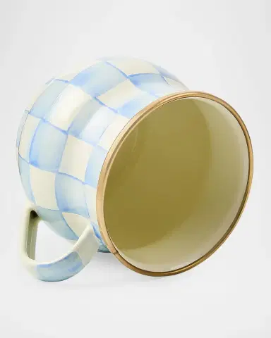 MacKenzie-Childs Check Hand-Painted Enamel Mug | Thumbnail 2