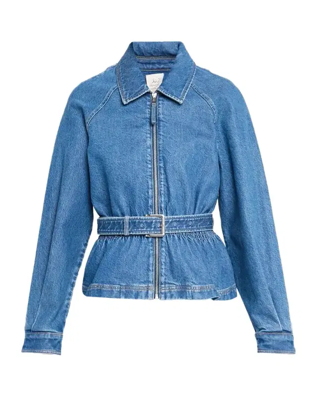 Cinq à Sept Briar Belted Denim Jacket
