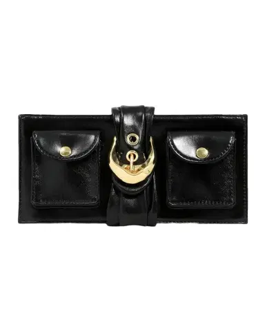 ALEXIS BITTAR Buckle Leather Clutch Bag | Thumbnail 1
