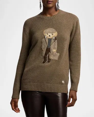 Ralph Lauren Collection Polo Bear Cashmere Crewneck Sweater | Thumbnail 4