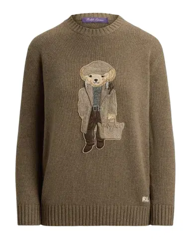 Ralph Lauren Collection Polo Bear Cashmere Crewneck Sweater | Thumbnail 1