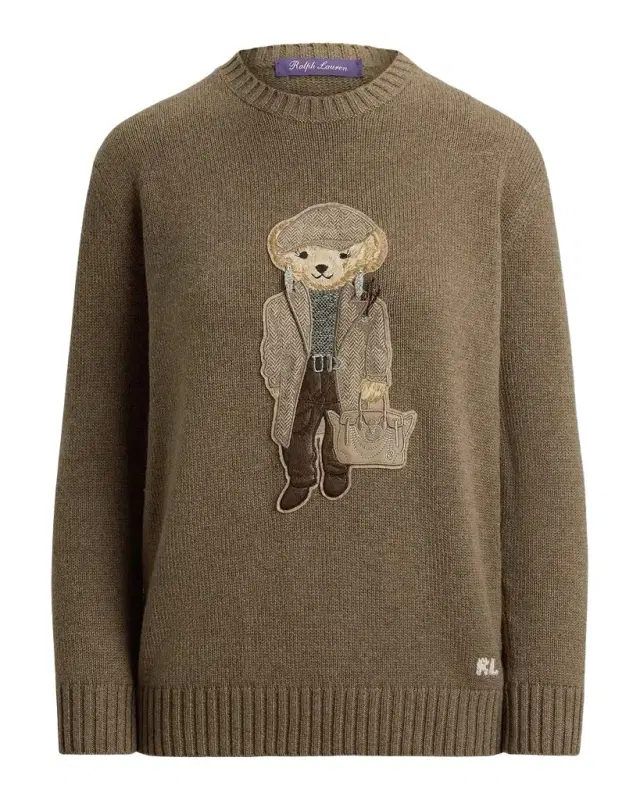 Ralph Lauren Collection Polo Bear Cashmere Crewneck Sweater