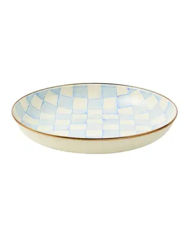 MacKenzie-Childs Sky Check Hand-Painted Enamel Abundant Bowl | Thumbnail 1