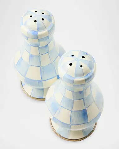 MacKenzie-Childs Check Enamel Salt & Pepper Shakers | Thumbnail 2