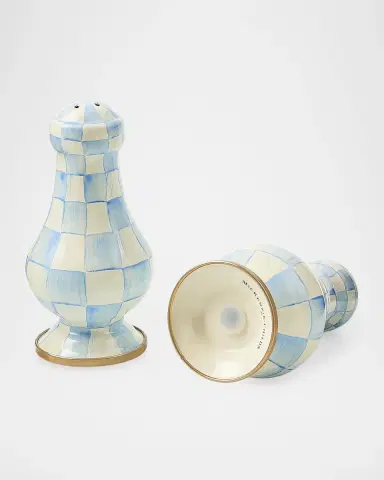 MacKenzie-Childs Check Enamel Salt & Pepper Shakers | Thumbnail 3
