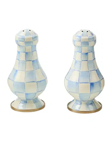 MacKenzie-Childs Check Enamel Salt & Pepper Shakers | Thumbnail 1
